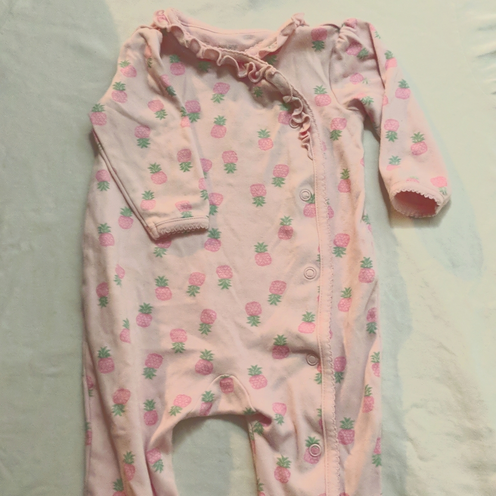 Baby girl footie pajamas
